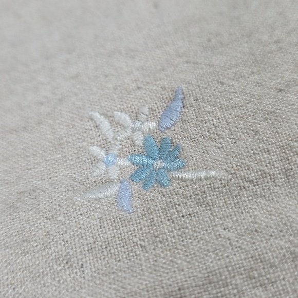 Van Heusen Embroidered Flowers Linen Midi Pencil Skirt - Picture 8 of 8